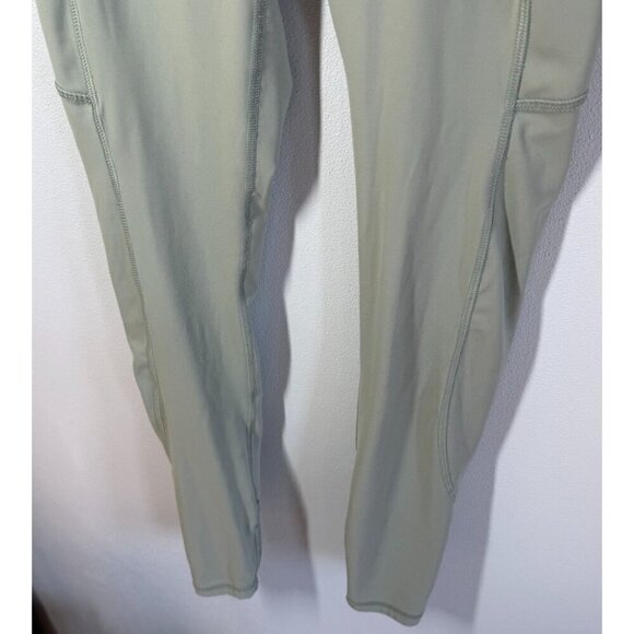 X Gottex Womens Sage Green Ankle Leggings Size XS Leg Pockets Yoga Versatile - Picture 4 of 11